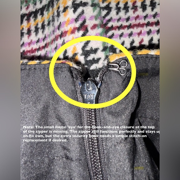 LOFT Petite Multicolor Wool Blend Skirt - Picture 6 of 6